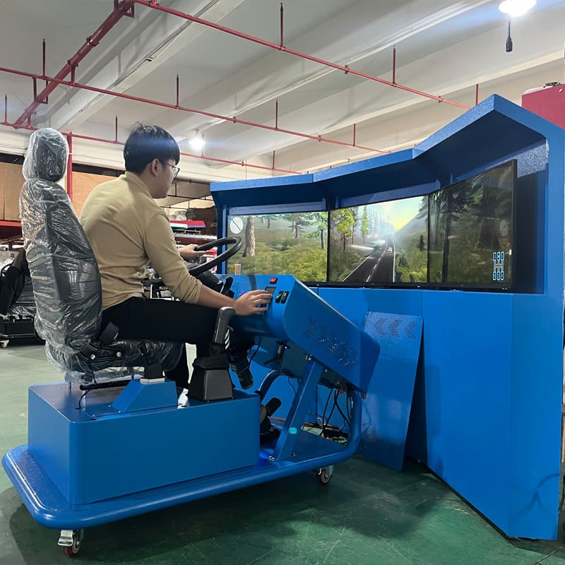 依時利新六自由度YSL2022-III-6DOF三屏汽車模擬器 簡易款插圖2